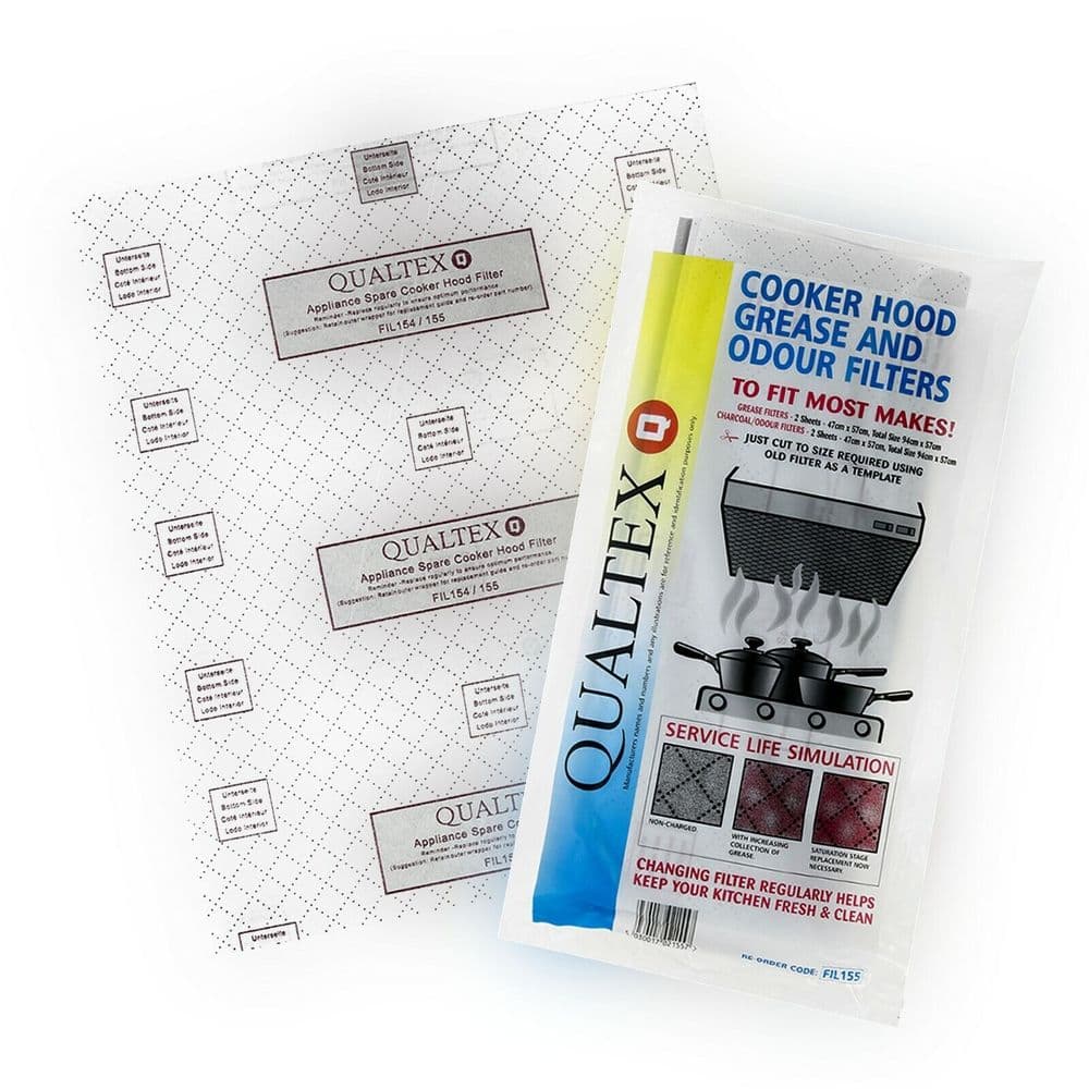 UNIVERSAL EXTRACTOR FAN COOKER HOOD GREASE & CHARCOAL FILTERS 47cm x 57cm