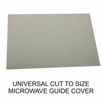 UNIVERSAL MICROWAVE WAVE GUIDE COVER SIZE JUST CUT TO FIT 8 x 5 INCH 0.5MM x 1