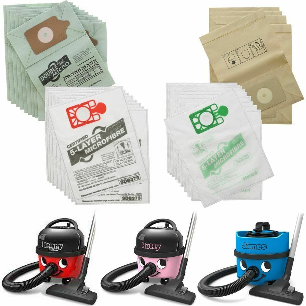 thumbnail image 2 of UK Trusted 5-Pack Numatic Henry NV-200 Vacuum Cleaner Bags – Double Layer Filtration – NUMBAG1000 2 of 2