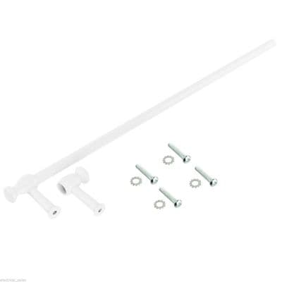 White Steel Oven Cooker Door Handle Cut To Size Required Universal