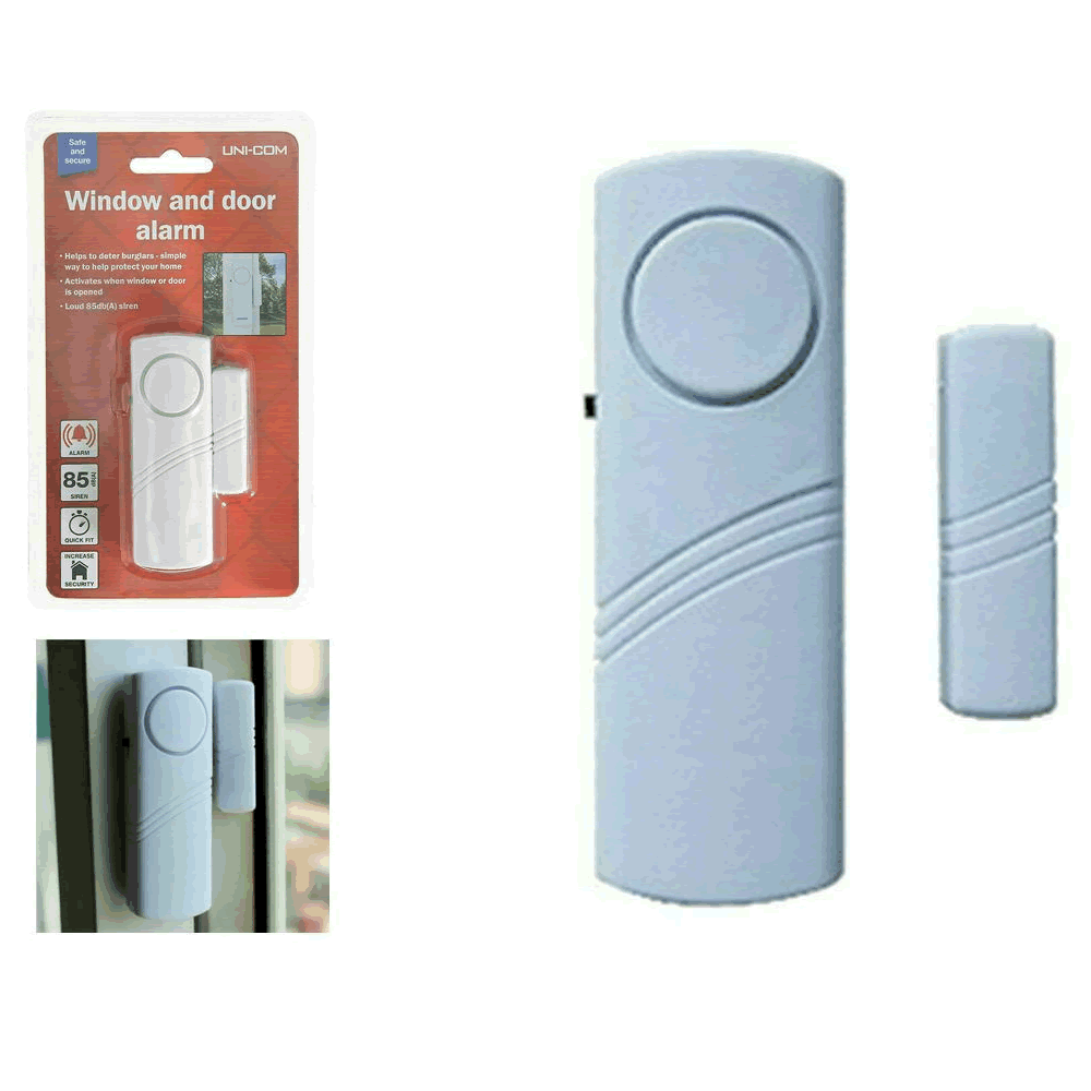 Wireless Security Entry Burglar Alarm and Sensor System Window and Door ...