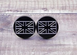 Air & Water Cooled Bonneville & Thruxton Rear Footpeg Eliminator Kit: (Union Flag Logo)