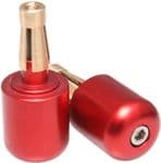 Alloy Bar End Weights 'Large' for 7/8" & 1" Open End Bars: Pair. (22mm/25mm)