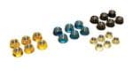 Alloy Rear Sprocket Nuts: Pack x 6 (4 Anodised Colour Options)