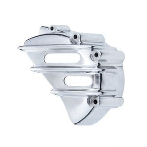 America Speedmaster Bonneville Thruxton Scrambler: Motone Sprocket Cover Ribbed Polished.