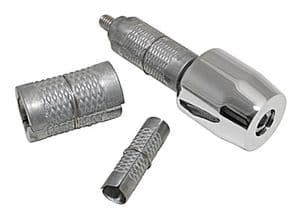 Bar End Weights Chrome 22mm/25mm Open Ended bars