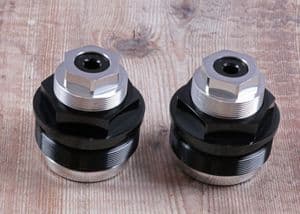 Bobber 1200 Black Fork Spring Pre load Adjustment kit (Black) for Triumph Bobber 47 mm Fork Tubes.