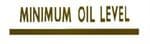 Bonneville 'Minimum Oil Level' Decal for Triumph.