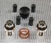 Bonneville Thruxton & Scrambler Air Injection Elimination Kit: "Nickel Plated Alloy" Union Flag Logo.