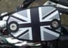 Bonneville Thruxton T100 & Scrambler. Brake Fluid Cap "Union Flag Logo" Black MONO/MATT.