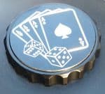 Bonneville Thruxton T100 & Scrambler. Petrol/Gas Cap: Black GRIP Type. "Aces High"