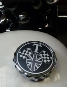 Bonneville Thruxton T100 & Scrambler. Petrol/Gas Cap. Chrome GRIP Type: