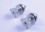 CNC Triumph Fork Preload / Ride Height Adjusters For 41mm Triumph Forks. Silver.