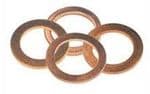 Copper Sump Plug Washers Triumph 14mm Drain Plugs x4 Pcs.
