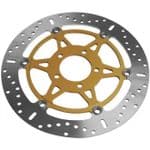 DAYTONA 675 2013-14 (Nissin Calipers) Front Brake Discs (Pair) EBC MD852X +10 Titanium Disc Bolts!