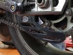 DAYTONA 675: R&G Toe Chain Guards - Aluminium - Black R&G TG-0002B1