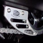 DAYTONA 675: R&G Toe Chain Guards - Aluminium - Silver R&G TG-0002A1