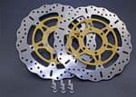 DAYTONA 955i T509/T595 98-00: EBC Contour Wavy Brake Discs MD647XC 1 Pair. (ABE/TUV) +12 Disc Bolts!