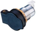 DIN SOCKET/BSb-12 POWERLET TYPE SOCKET: 16amp Panel Mounted - Heavy Duty With Spring Loaded Dust Cap