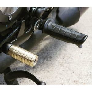 Gear Shifter Lever Peg - Ribbed - Brass. Bobber, Bonneville, Scrambler, Legend, Thunderbird 900.