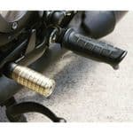 Gear Shifter Lever Peg - Ribbed - Brass. Bobber, Bonneville, Scrambler, Legend, Thunderbird 900.