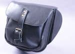 Genuine Leather Side Bag (BLACK Left/Right Side) Triumph Street Twin. Street Cup. Clearance Price!.