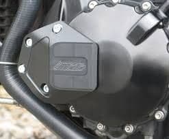 GSG Crash Pad: Speed Triple, Tiger 1050 Engine Case Crash Pad. (No Groove) GSG 120-110-40-T155