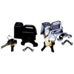 Helmet Security Lock 7/8 Inch/22mm: Handlebar or Frame Attachment BLACK or CHROME