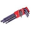 Hex Allen Key Set 9pc Ball-End Allen Keys For 25 Degree Off Centre Usage.