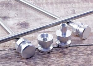 LC Bonneville T120: Weslake Paddock Stand Bobbins / Rear Axle Adapter 'Lifter' Bobbins Kit.