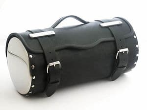Leather Luggage Roll with Chrome Cover (Clearanc Price!)