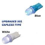 LED 501 Wedge: Side Parking Lamp Bulbs (1xPair) White Or Blue. T2700210