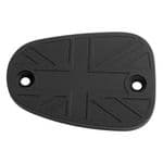 Master Cylinder Brake Fluid Cap/Cover BLACK Union Flag. Air & Liquid Cooled Twins: