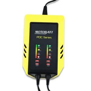 MotoBatt Dual Bank Battery Charger 2 Battery Maintenance Charger Discounted! One Only!