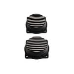 Motone Finned Carb Tops Contrast Cut Black - CARB VERSION MC Part ID: MTE027 C