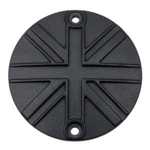 Motone Triumph Clutch Badge - Union Jack - Black MMU032 (2016on)