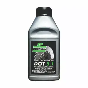 ROCK Oil High Performance DOT 5.1 Brake & Clutch Fluid: ABS Systems Recommended. 500ml.