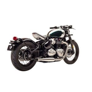 SLEEPER PRO™ For Bobber 1200. Black Ceramic Stainless: BC902-123-BL By British Customs.