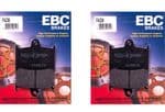 SPEED FOUR 600 02-05: "FULL FRONT SET" EBC Organic Brake pads: FA236 =2xPairs
