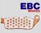 SPEED TRIPLE 1050 05on Rear Brake Pads EBC SINTERED "HH" FA214HH/2: 1 Pair
