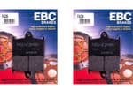 SPEED TRIPLE EFI/T509 97-01: Full Front Set EBC Organic Brake Pads: FA236 2xPairs
