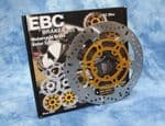 SPEED TRIPLE R 1050 08-15 All Radial Caliper: 320mm EBC Prolite Brake Rotors MD817X 1 Pr. KBA/TuV: PLUS x10 Disc Bolts!!