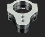 Steering Damper 41mm Fork Mounting Clamp. Damper Bracket 41mm Fork Tube, Stanchion Clamp Silver