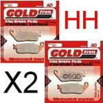 STREET TRIPLE 675 "Naked" 2007-11: "FULL FRONT SET" Goldfren "HH" Brake Pads GF022HH =2xpair