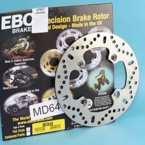 STREET TRIPLE 675 & R 2007-11. Rear Brake Disc EBC MD648. KBA/TuV: Old Stock Clearance Price!