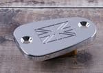 Street Twin/Cup/Scrambler/T120 Bonneville/America/Speedmaster Brake Fluid Cover "Union-Flag"