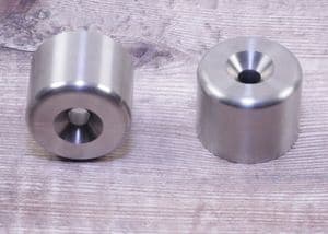 Street Twin, Cup, Stainless Steel Anti Vibration Bar End Weights. 2016on.