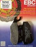 T120 Black 1200cc Street Twin, Thruxton 1200 (2016on) EBC FA214/2 Kevlar Rear Brake Pads.