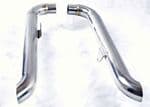 THRUXTON 1200 Exhausts 'TT Slash Cuts' Stainless. (Polished)