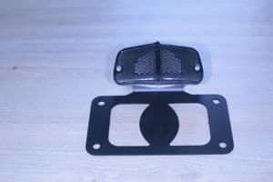 Thruxton 1200 Number Plate Holder/Smoke LED Lamp Bracket & Harness (Stainless Steel/Black)
